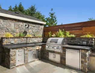 Outdoor Stone Kitchen